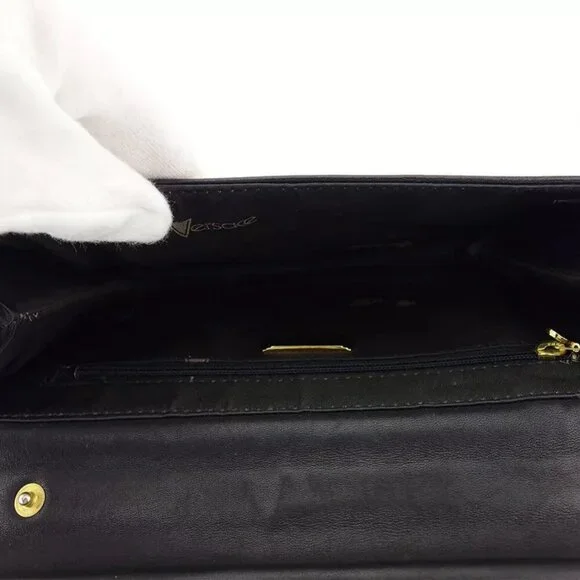 GIANNI VERSACE clutch bag leather Authentic